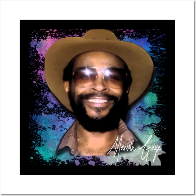 marvin gaye-Splash Paint Limitid Edition Wall Art by Hursed